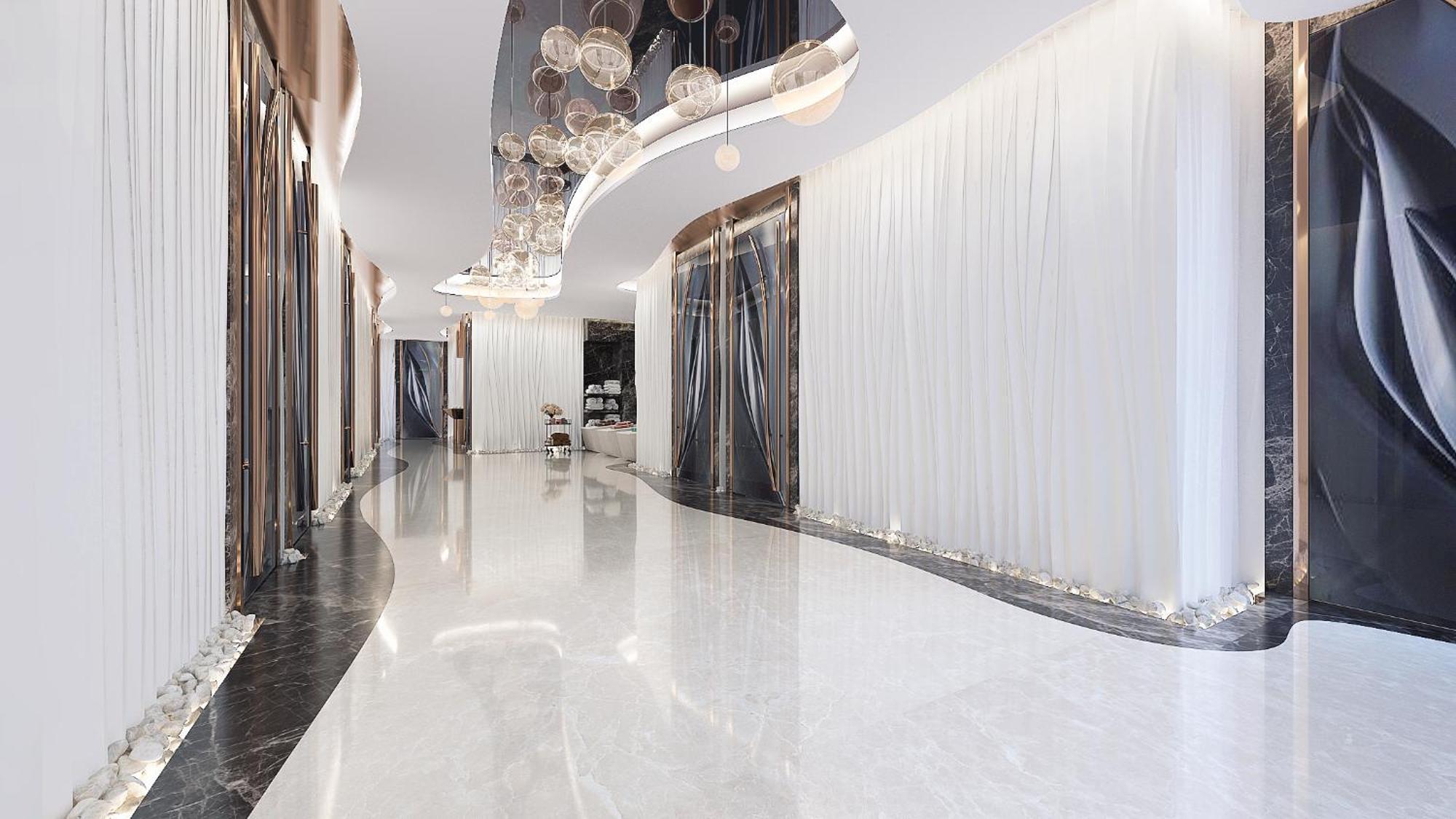 Royal M Al Aqah Beach Resort By Gewan Exterior foto Interior of the hotel